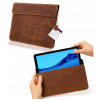 Puzdro z kože 2 s klapkou na tablet univerzálne 9.7 palcov 242x171x8 mm hnedé