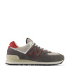 New Balance 574 Castlerock/Red 7 (40.5)
