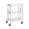 Servírovací vozík - ušľachtilá oceľ - 3 police - police: 58 x 40 cm - 100 kg - skladací - Royal Catering RC-FST635G