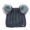 Art of Polo dámska čiapka tmavo sivá 2 brmbolce