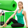 Podložka FIZYO na cvičenie Jóga Fitness Pilates Protišmyková Hrubá NBR Zelená