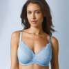 Ažúrová zmenšujúca podprsenka Osilio, s pružnými kosticami modrá 100 Blancheporte