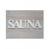 LYMFY | Nápis Sauna 20cm frézovaný 2 | prírodné drevo