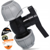 Ventil pre PE rúry Bradas DSRA10VNB3232 Drip System 32x32mm guľový skrutkovací