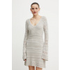 Šaty Guess NELLIE šedá farba, mini, priliehavé, W5GK48 Z3E22 W5GK48.Z3E22 S