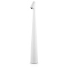 Interlook HMS-455-WHITE | Stolná lampa 43cm | Bezdrôtová nočná lampa so vstavanou batériou | Lampa s dotykovým ovládaním