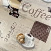 Obrusovina PVC hrubá - Káva a croissant
