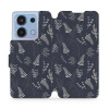Flipové pouzdro Mobiwear - Xiaomi Redmi Note 13 4G - VP15S Kapradiny (Knížkové flip pouzdro, obal, kryt na mobil Xiaomi Redmi Note 13 4G - VP15S Kapradiny, materiál Umělá kůže + TPU - ochrana 360°, st