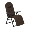 Polohovacie záhradné kreslo s podnožkou Galaxy Plus Black Edition H047-04PB PATIO