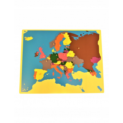 Puzzle Montessori pin mapa Európy (Puzzle Montessori pin mapa Európy)