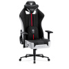 Látkové herné kreslo Diablo X-Player 2.0 King Size, bielo-čierne