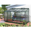 Skleník VITAVIA IDA 7800 PC 6 mm zelený LG1132 - Vitavia Garden - m - oceľové sponky - hliníkový skleník - polykarbonát 6 mm - kg/m2 - 10 rokov na nerozbitnosť krupobitím - skleník k stene - 15 rokov