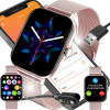 SMARTWATCH DÁMSKE HODINKY ZLATÉ POĽSKÉ MENU ROZHOVORU SPORT SMART WATCH