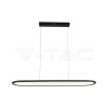 Dizajnové LED závesné svietidlo 24W 3000K 3000lm (80*100CM) čierna VT-7821 (V-TAC)
