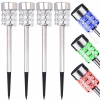 Solárne svietidlá - LED Solárna záhradná lampa biela a multikolor 4ks (Solárne svietidlá - LED Solárna záhradná lampa biela a multikolor 4ks)
