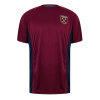 Source Lab SLab West Ham United Poly T-Shirt Adults Claret/Blue X Large