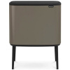 Bo Touch Bin 11 + 23 l – platinový