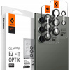 Spigen Glass EZ Fit Optik Pro 2 Pack Black Samsung Galaxy S23 Ultra AGL05950