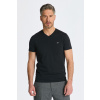 TRIČKO GANT SLIM SHIELD V-NECK T-SHIRT BLACK