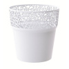 kvetináč 14,5cm TREE DTRE145-S449 biely plastový PROSPERPLAST