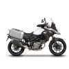 SHAD Kompletná sada bočných hliníkových kufrov SHAD TERRA, 47/47 litrový bočné kufre, vrátane montážnej sady SHAD SUZUKI DL 650 V-Strom