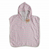 XKKO BMB Scandinavian Chevron Bambusové pončo, baby pink, veľ. 2, 2-3roky, 8594161571612
