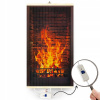 Nástenný infračervený ohrievač Trio 430 W 600 x 1000 mm - imitácia krbu
