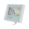 V-TAC LED solárny reflektor so 16W solárnym panelom, 1050LM, IP65, 10000mAh, biely Farba svetla: Studená biela