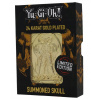 Konami Yu-Gi-Oh! Limited Edition 24K Gold collectible Summoned Skull
