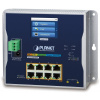 Planét WGS-5225-8P2SV plochý L3 switch, 8x1Gb, 2x2.5Gb SFP, PoE 30/240W, 48-56VDC, -20~70°C, IP30, fanless, touch LCD
