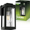 Záhradné nástenné svietidlo Lumiled čierne E27 12 W