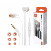 Káblové slúchadlá JBL T110 Do uší Mikrofón Biele