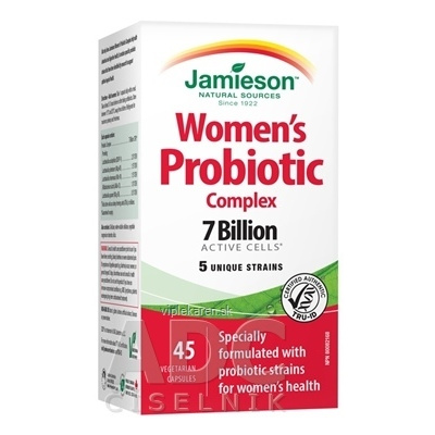 JAMIESON PROBIOTIC COMPLEX PRE ŽENY cps zmes bakteriálnych kultúr - 5 kmeňov 1x45 ks
