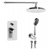 Sapho PAX podomietkový sprchový set s pákovou batériou, 2 výstupy, chróm XA42-01