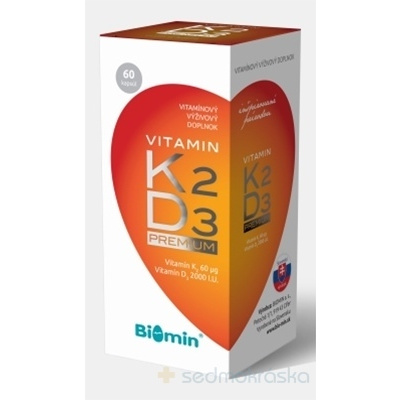 Biomin Vitamin K2 + Vitamin D3 2000.I.U. Premium 60 kapsúl