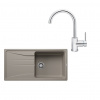 SET219 - Gránitový drez Blanco Sona XL 6 S tartufo + Kuchynská batéria Rosan Zerro JZ38101 chróm