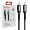Kábel Forcell USB typ C - USB typ C 1,2 m čierny