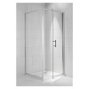 Pevná sprchová stena JIKA Cubito Pure 90x195 cm, strieborná/sklo, číre, H2972420026681