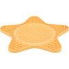 Lick´n´Snack hviezda podložka na pomalé kŕmenie silikón žltá 23,5 cm