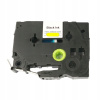 Bužírka - BROTHER HSe-631 - 12 mm žltá - čierna tlač - kompatibilná