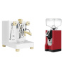 Lelit Bianca PL162T V3, white + Eureka Mignon Bravo, CR ferrari red