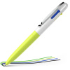 Pero guľôčkové Schneider Take 4 Neon yellow-white, náplň M - 4 farebná náplň