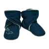 ESITO Capáčky barefoot Softshell Lamb Navy blue Veľ. 0 - stielka: 10 cm