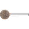 PFERD TOOLS 47700282 Brúsny kolík z lisovaného rúna PFERD TOOLS POLINOX, guľový tvar, PNER Ø 20 mm, driek Ø 6 mm, stredne tvrdý, jemný, na dokončovanie Priemer; 47700282