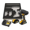 DeWALT Náradie - 18V AKU rázový uťahovač, 2x aku 5,0 Ah POWERSTACK, gumový kryt, nabíjačka DCF961H2G