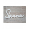 LYMFY | Nápis Sauna 20cm frézovaný 1 | prírodné drevo
