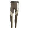 adidas TECHFIT 7/8 Colourblock Leggings Womens Olive L (16-18)