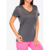 Dámske tričko Under Armour Tech SSV Solid - carbon heather/metallic silver