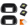 K&F Concept K&F Camera Viewfinder Cap*2pcs+Hot-shoe level*2pcs+Vacuum Cleaning Cloth*1, pre Canon EB Camera,EOS