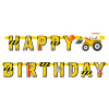 Godan Girlanda papierová Happy Birthday Stavenisko 220 cm